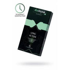 Презервативы DOMINO CLASSIC Long action, с эффектом продления, 6 шт